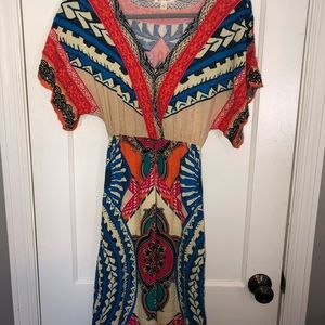 Short sleeve maxi dress